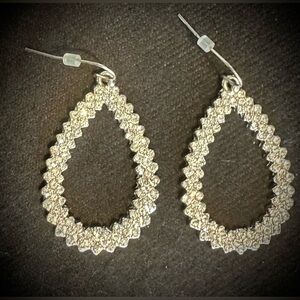 Elegant Silver Teardrop Earrings